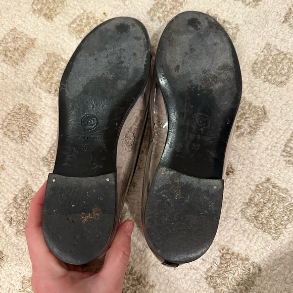 Chanel CC Captoe Classic Ballet Flat PVC Transparent 37 - Picture 8 of 16